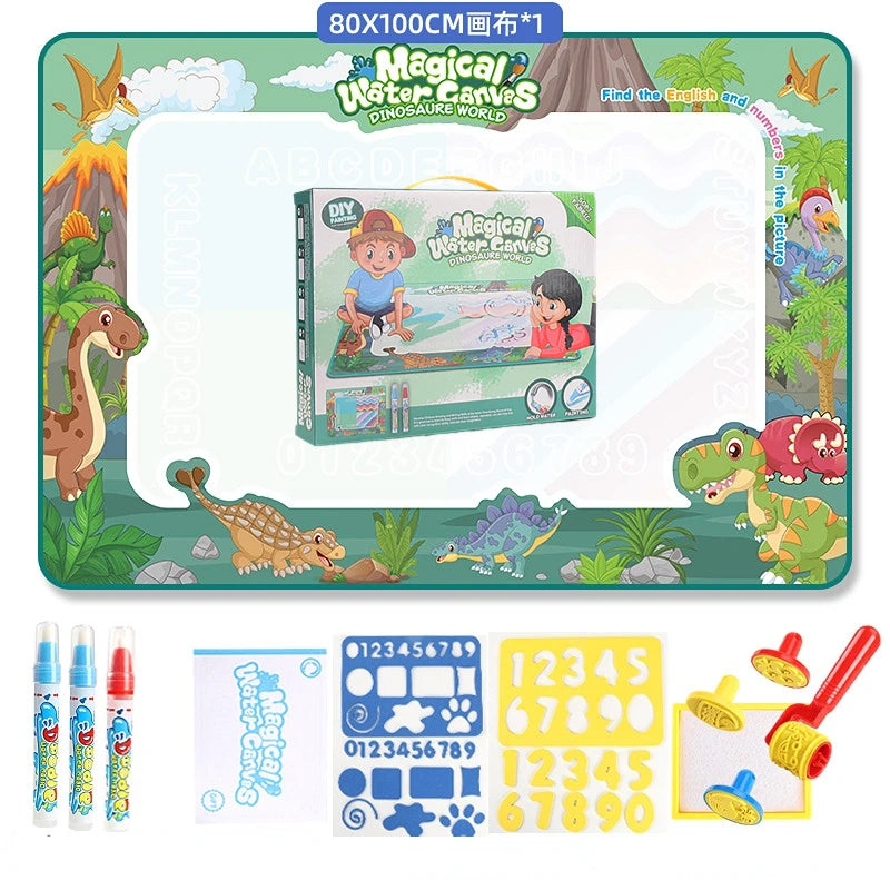 Magic Water Drawing Mat – Reusable Coloring & Doodle Board for Kids