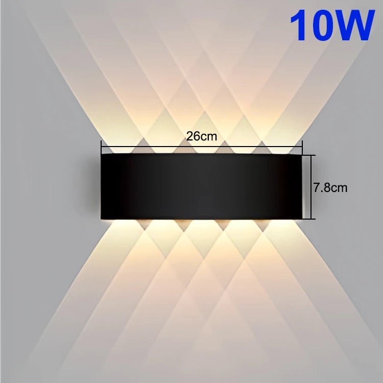 Up & Down LED Wall Lamp: Waterproof Lighting for Indoor & Outdoor Spaces