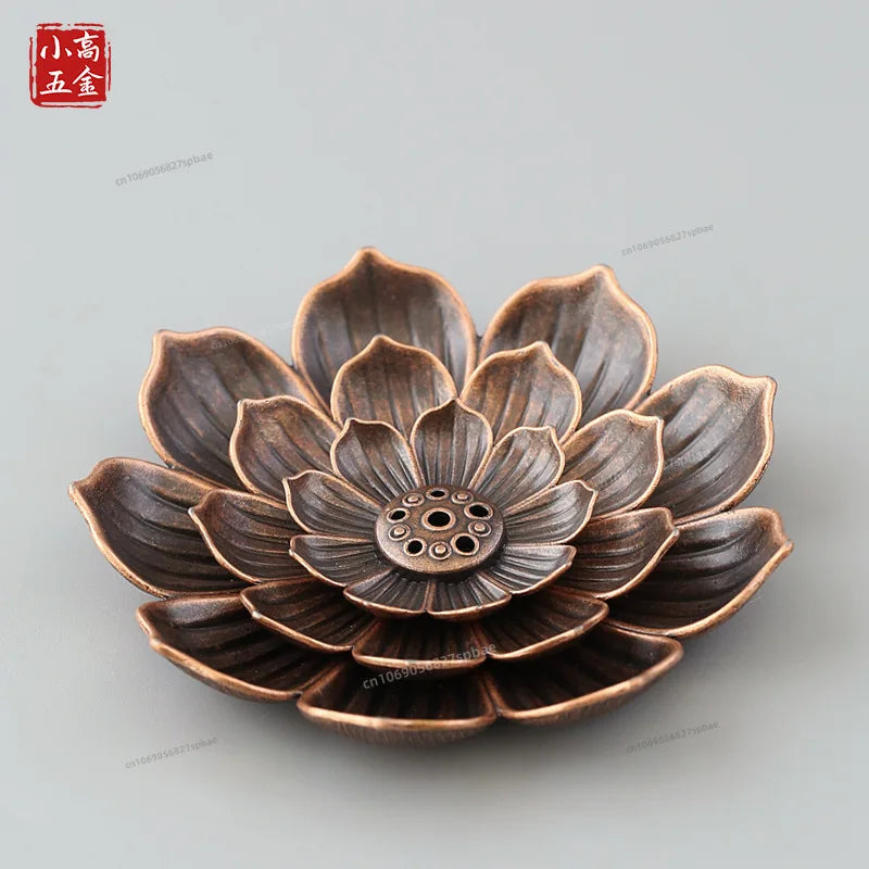 Lotus Alloy Incense Burner: Elevate Your Space with Serenity and Style