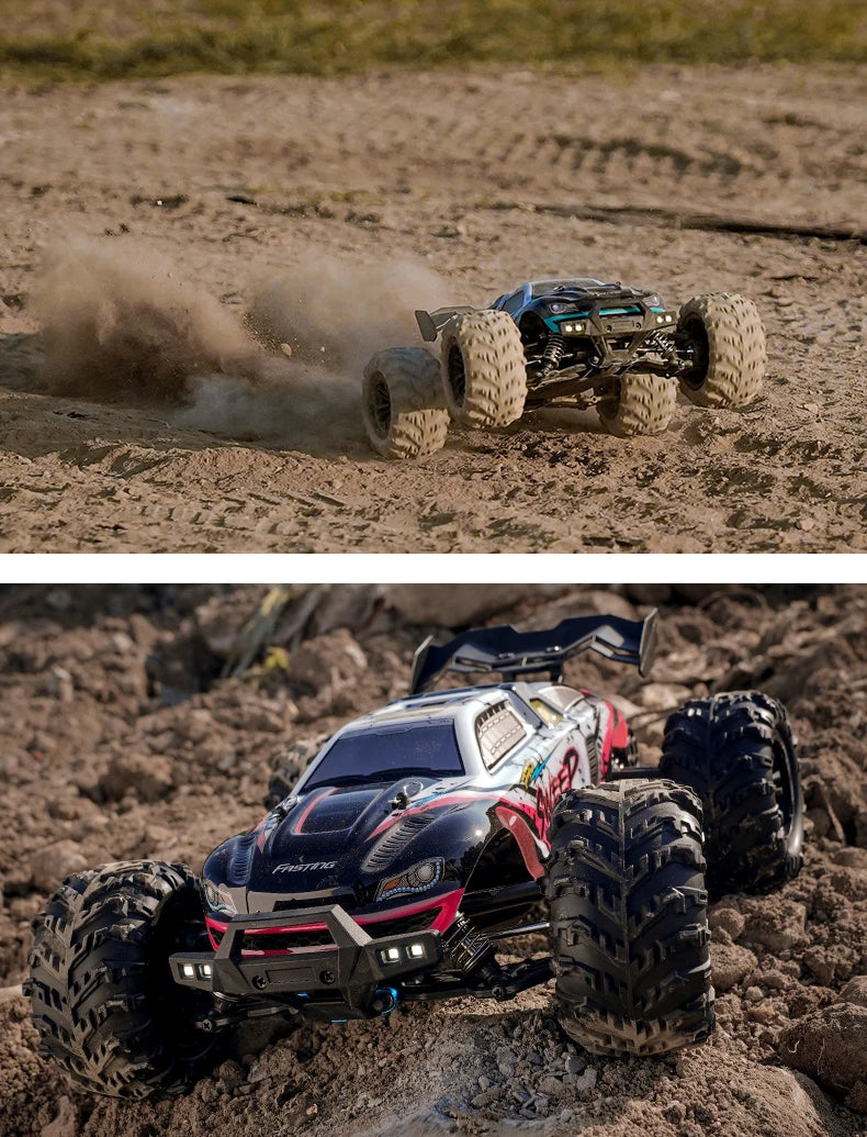 1:16 RC Off-Road Car – High-Speed 4WD Monster Truck with LED Lights