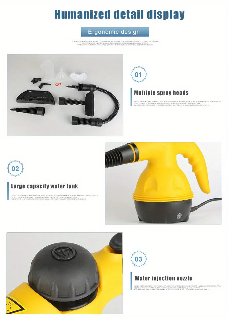 Handheld High-Temperature Steam Cleaner: Powerful, Versatile Cleaning