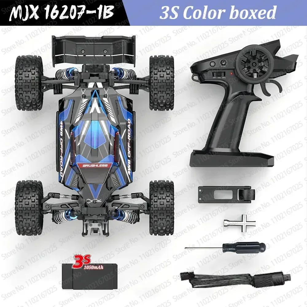 Brushless 1:16 RC Car – MJX Hyper Go High-Speed 4WD Truck Toy