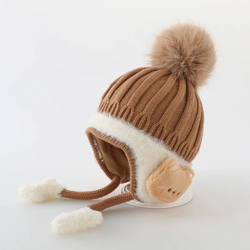 Winter Baby Cap – Velvet Lined & Cozy