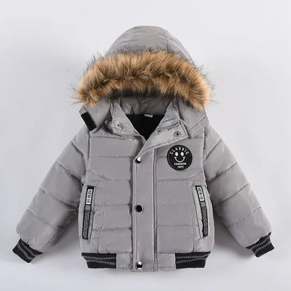 Baby Boys' Winter Coat – Warm Hooded Outerwear (2–6Y)