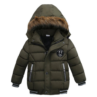 Baby Boys' Winter Coat – Warm Hooded Outerwear (2–6Y)