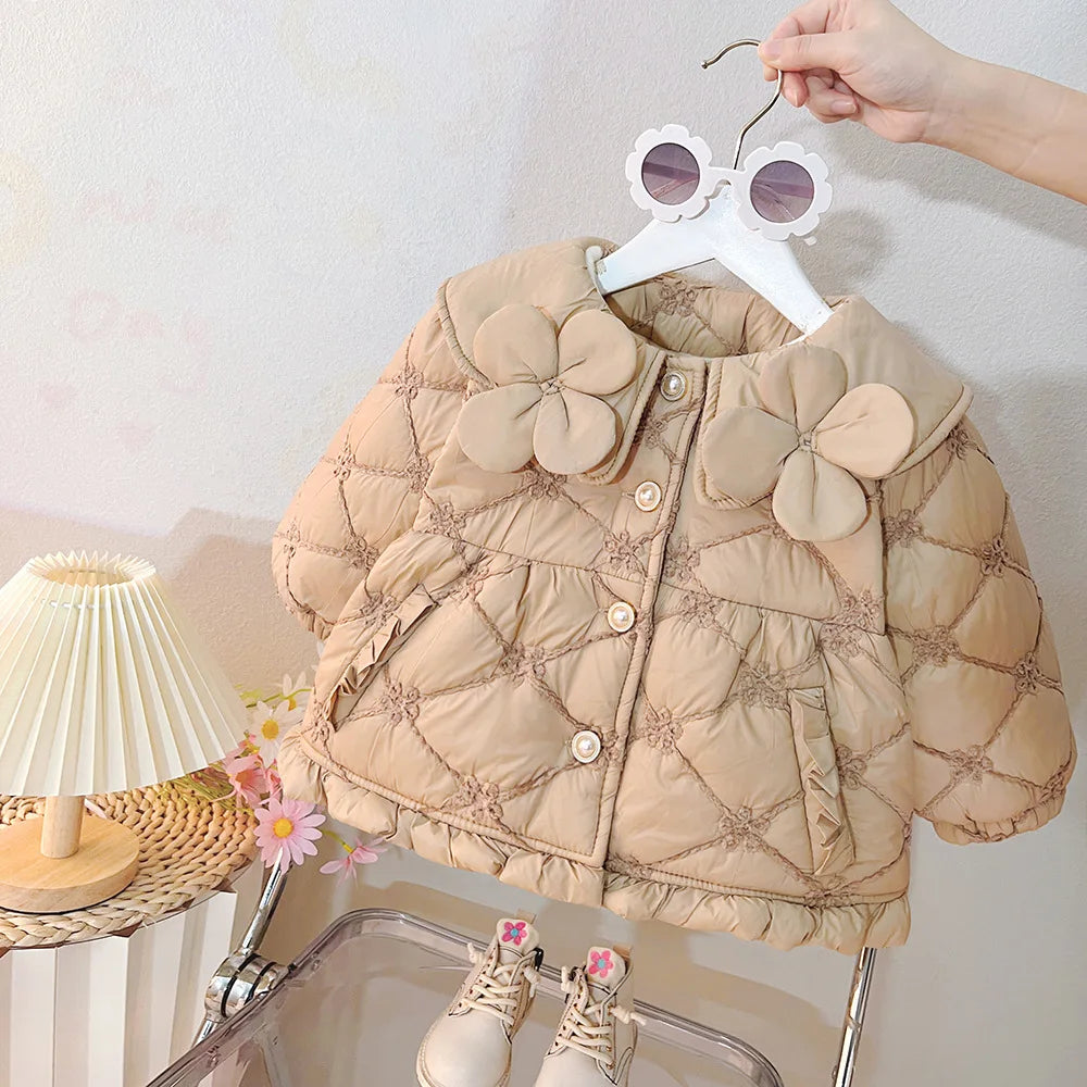 Kids’ Down Cotton Coat – Sweet & Cozy Jacket for Girls