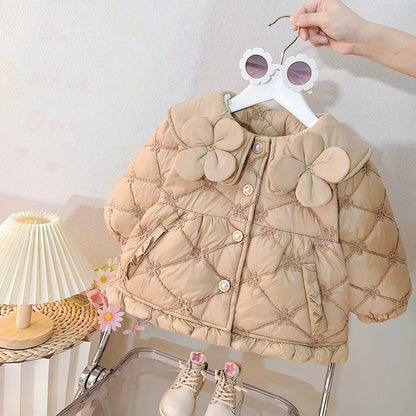 Kids’ Down Cotton Coat – Sweet & Cozy Jacket for Girls