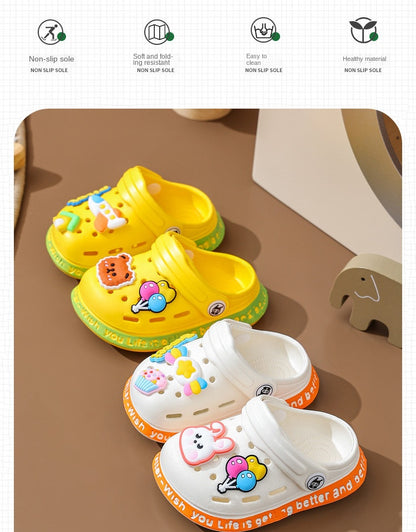 Cartoon Kids' Sandals & Slippers – Comfy, Non-Slip Fun