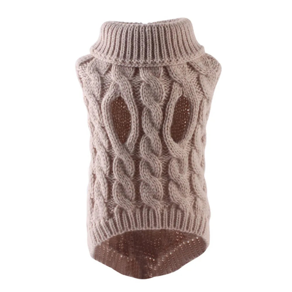 Cozy Pet Sweater – Warm Knitted Clothes for Dogs & Small Pets