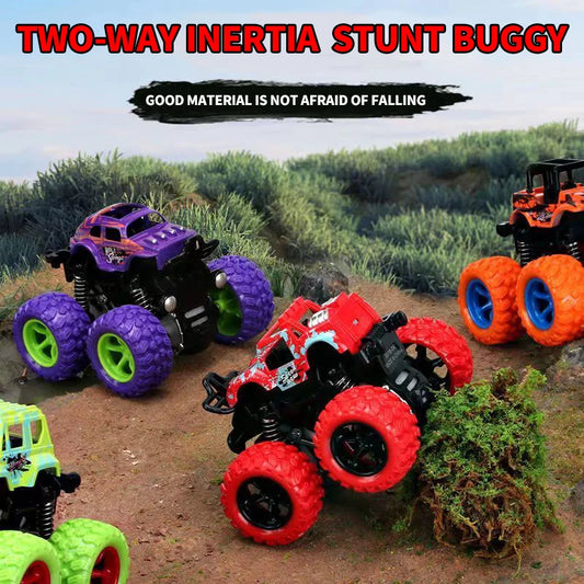 Inertial 4WD Off-Road Climbing Car – 360° Rotating, Super Durable Toy!