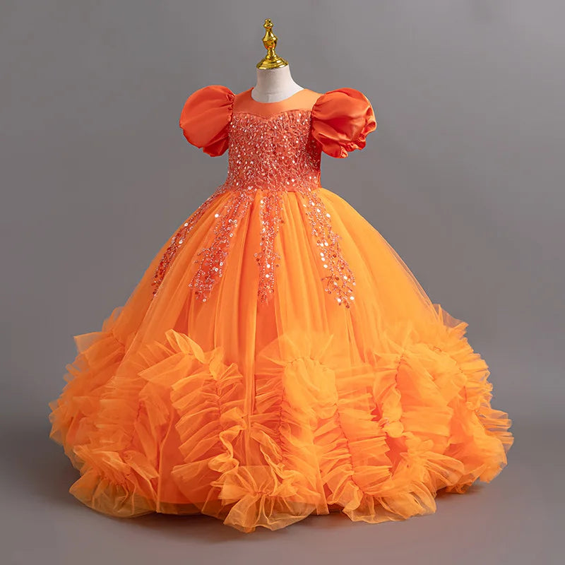 Beautiful Embroidered Dress for Girls 4–12 Years