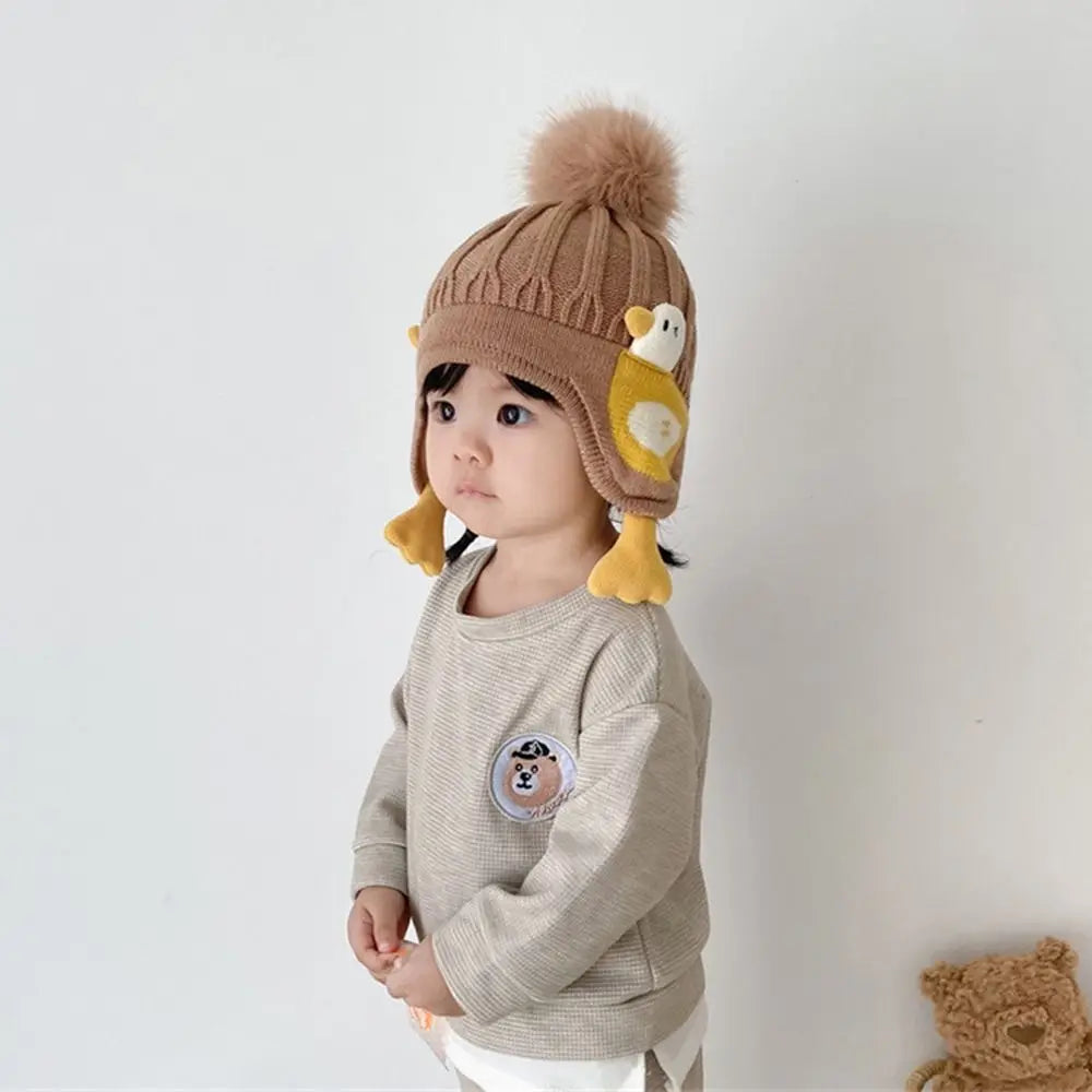 Cartoon Duck Baby Hat – Winter Protection