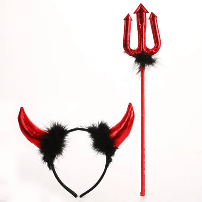 Girls Red & Black Vampire Costume – Halloween Gothic Party Dress