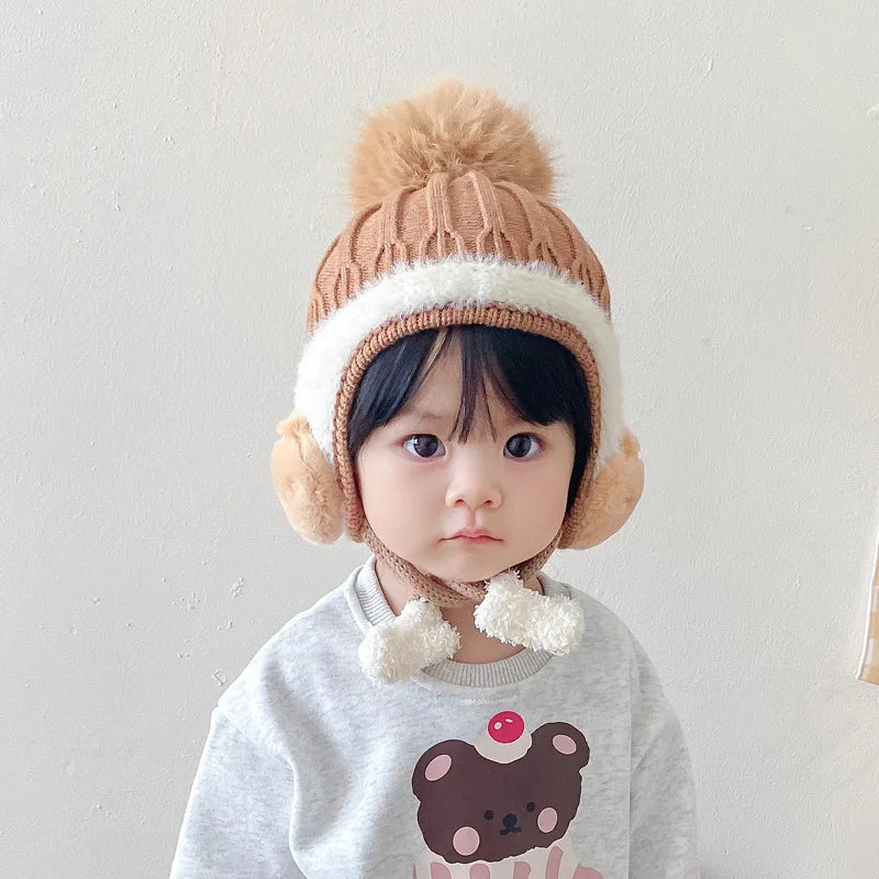 Winter Baby Cap – Velvet Lined & Cozy