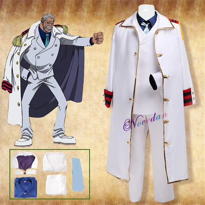 One Piece Cosplay Costume – Garp Marine Cloak & Uniform Coat