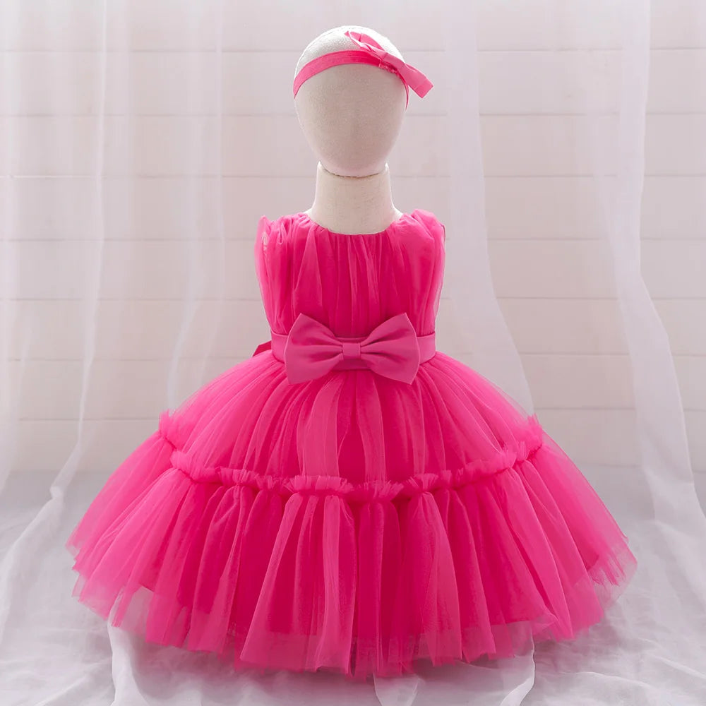 Baby Girl 1st Birthday Dress – Tulle Princess Gown