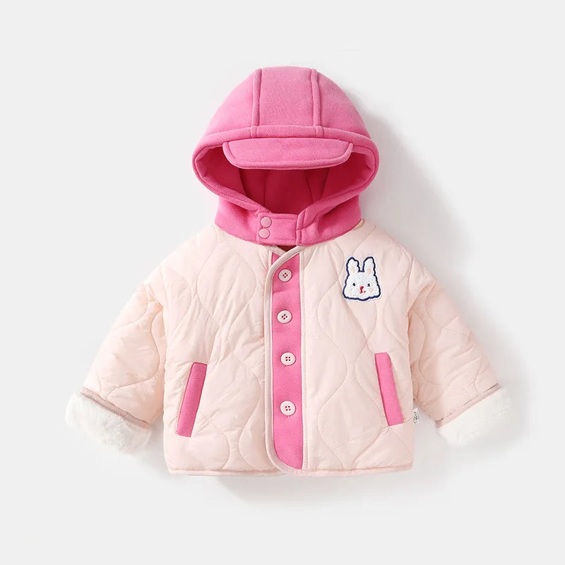 Winter Boys’ Jacket – Loose Fit & Cute Print