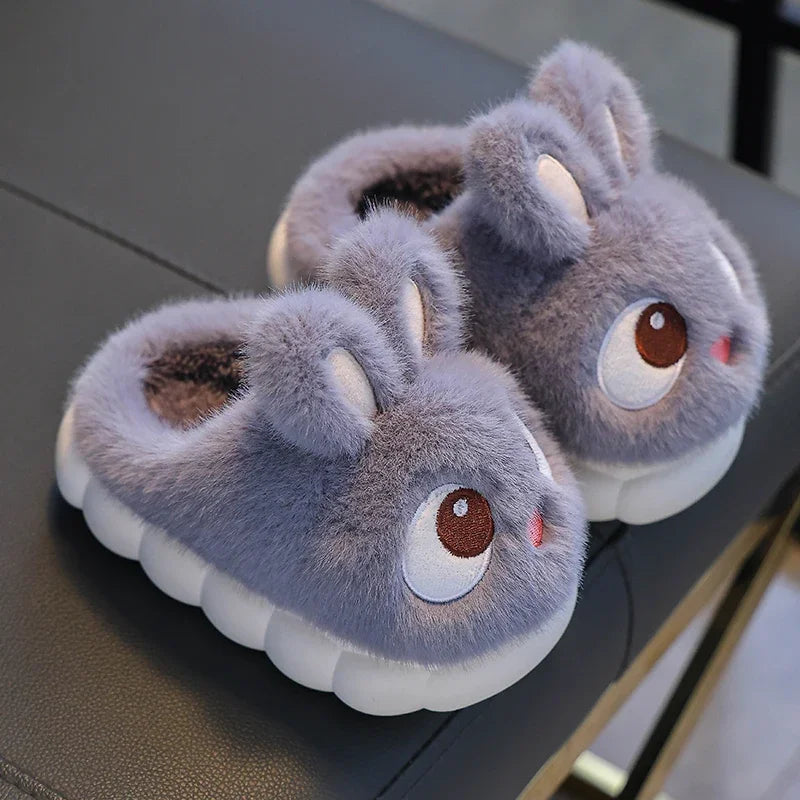 Warm Fluffy Rabbit Slippers for Boys & Girls