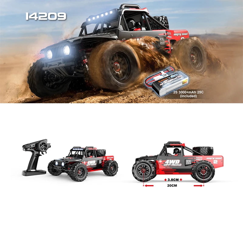Brushless 1:16 RC Car – MJX Hyper Go High-Speed 4WD Truck Toy