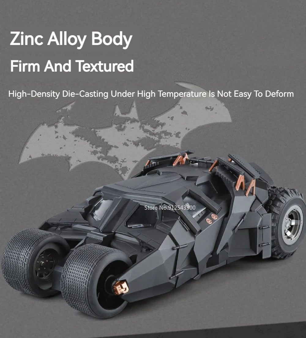 1:18 Alloy Batmobile – Sound & Light Car Model for Fans & Collectors