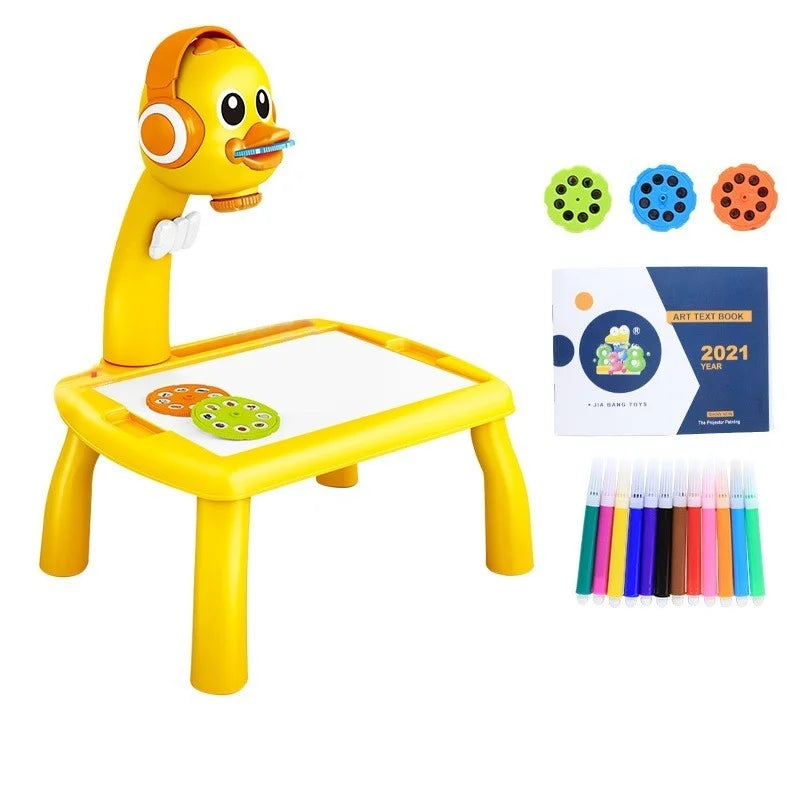 Mini LED Projector Drawing Table – Educational Art Toy for Kids