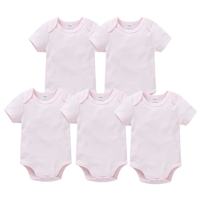 Short Sleeve Baby Bodysuit – Soft Cotton (0–24M)