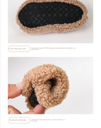 Winter Plush Baby Slippers – Cozy & Non-Slip for Little Feet