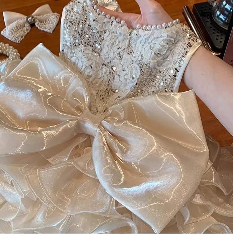 Elegant Baby Girl Dress for Party & Wedding