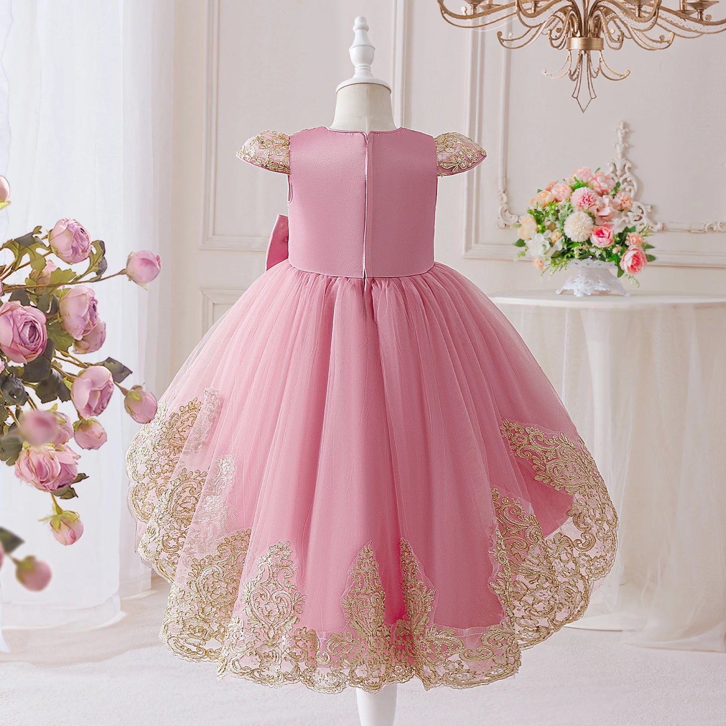Elegant Embroidered Princess Party Dress
