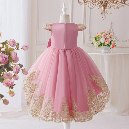 Elegant Embroidered Princess Party Dress