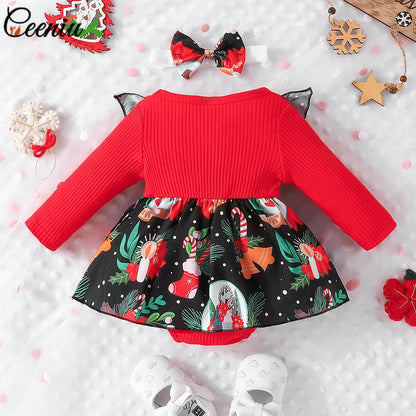 Cute Baby Girl Christmas Party Dress for Infants