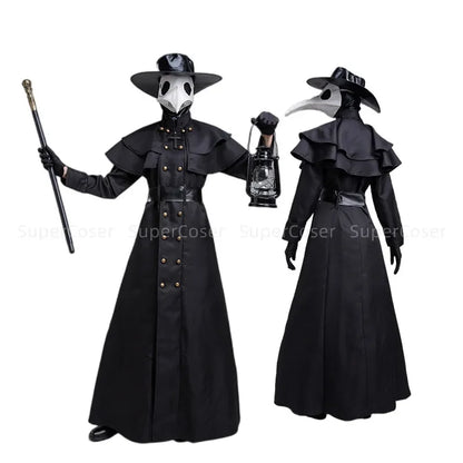 Wizard & Monk Robe – Gothic Plague Doctor Halloween Costume