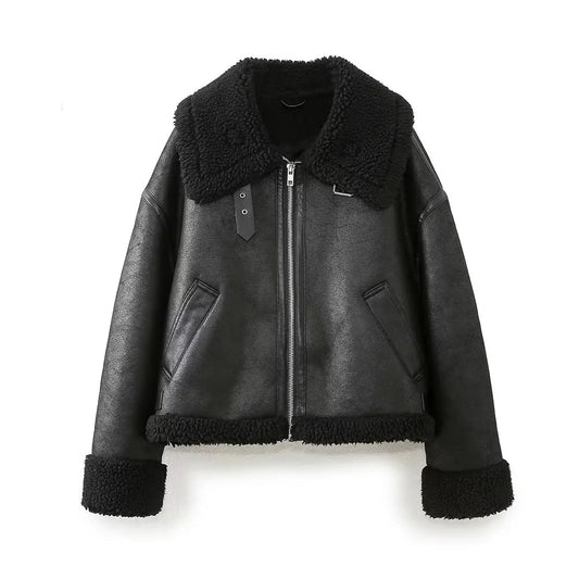 Double-Sided Biker Jacket – Long Sleeve & Collared