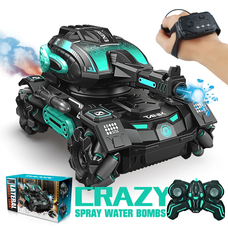 RC Spray Car with Water Polo Tank – 2.4G Four-Wheel Stunt Vehicle for Boys!