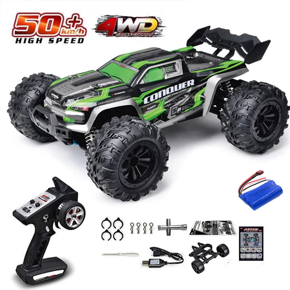1:16 RC Off-Road Car – High-Speed 4WD Monster Truck with LED Lights