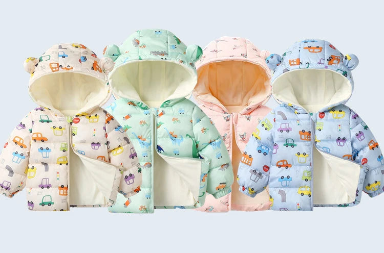 Plush Warm Outerwear – Boys & Girls Winter Jacket