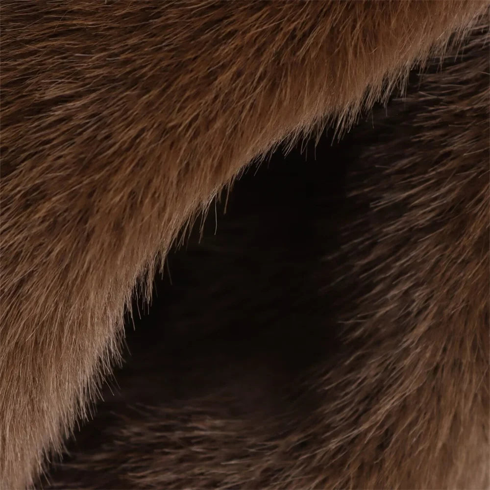 2025 Brown Lapel Button Jacket – Autumn/Winter Chic