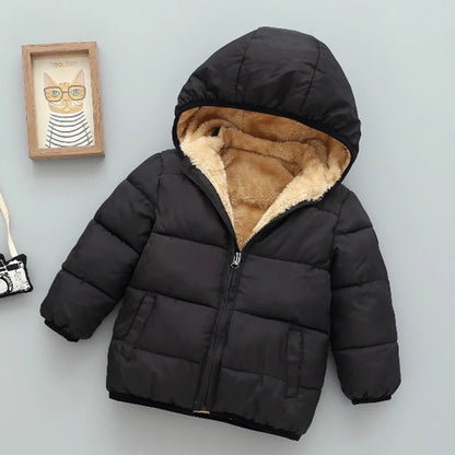 Plush Warm Outerwear – Boys & Girls Winter Jacket
