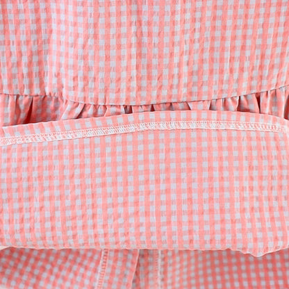 Infant Girls’ Plaid Tank Top Skirt + Crossbody Bag