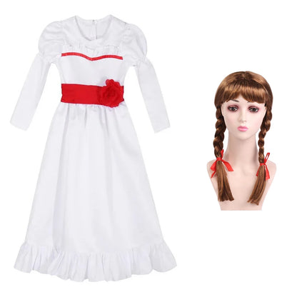 Evil Doll Cosplay Outfit – Annabelle / Chucky Bride Scary Halloween Costume