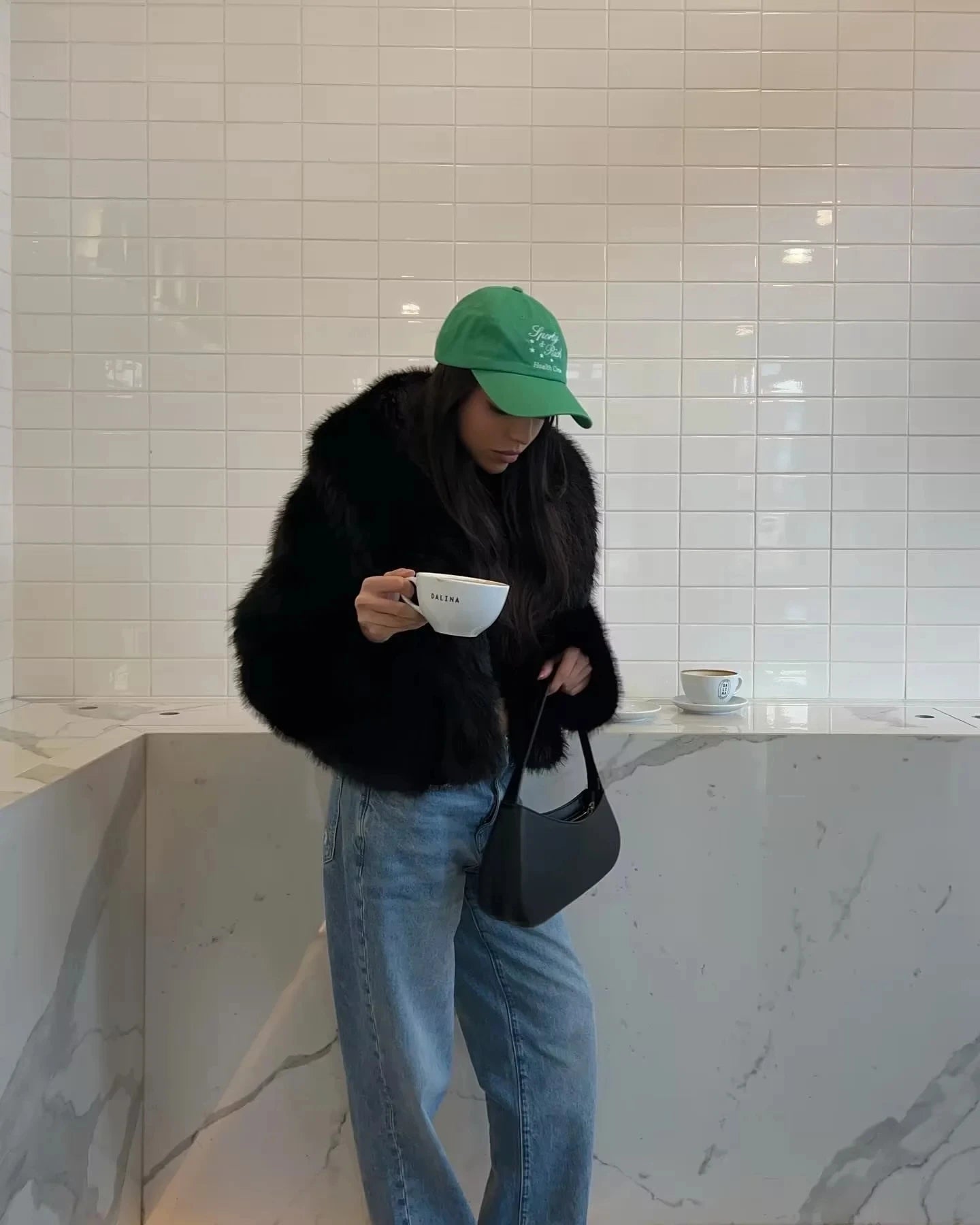 Cozy Black Faux Fur Outerwear – Trendy & Warm