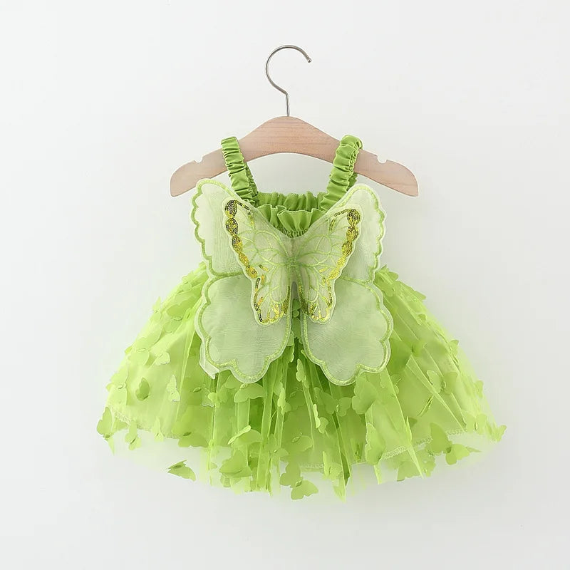 Toddler Girl Embroidered Mesh Party Outfit
