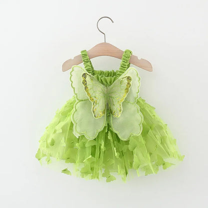 Toddler Girl Embroidered Mesh Party Outfit