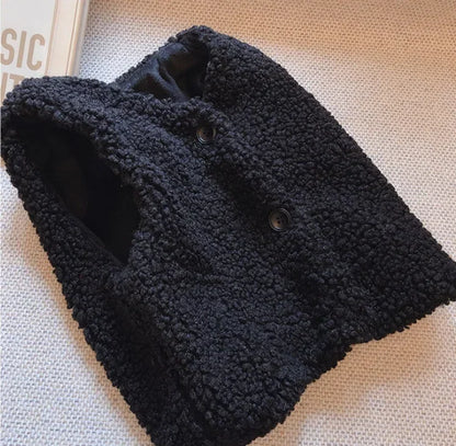 Autumn Winter Kids’ Plush Waistcoat – Soft & Cozy