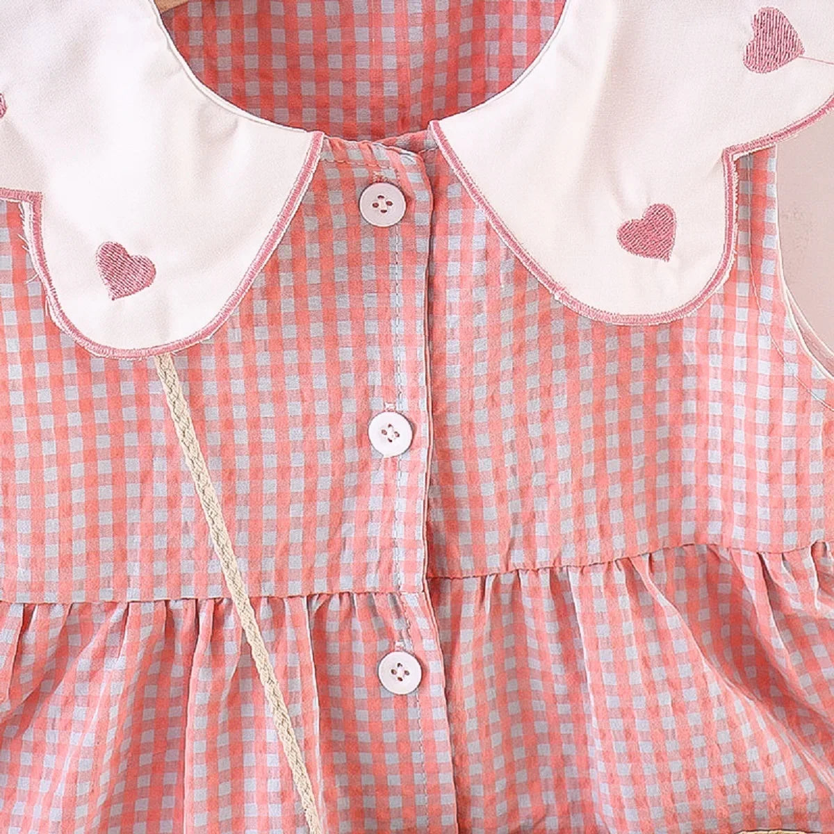 Infant Girls’ Plaid Tank Top Skirt + Crossbody Bag