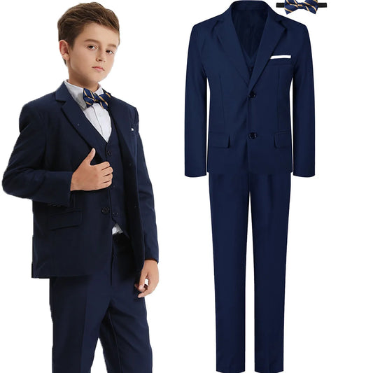 Kids' Formal 3-Piece Suit: Perfect for Weddings & Special Occasions