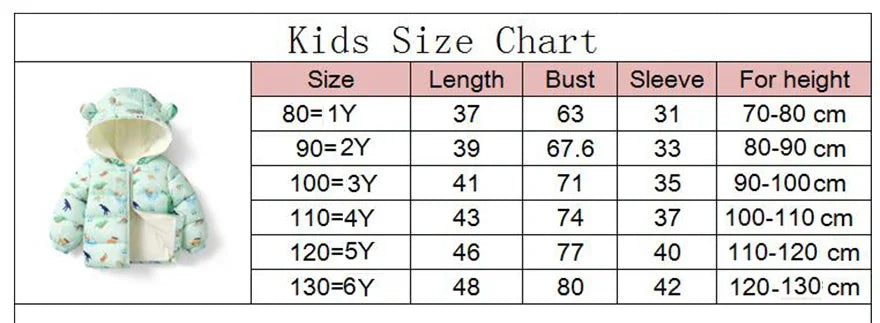 Plush Warm Outerwear – Boys & Girls Winter Jacket