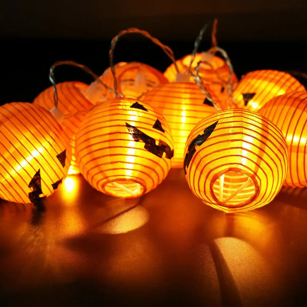 Halloween Pumpkin Lights – LED String for Garden & Party Decor