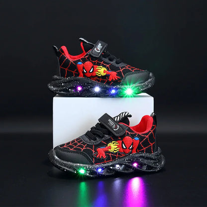 Spiderman LED Sneakers – Light-Up Fun for Active Kids