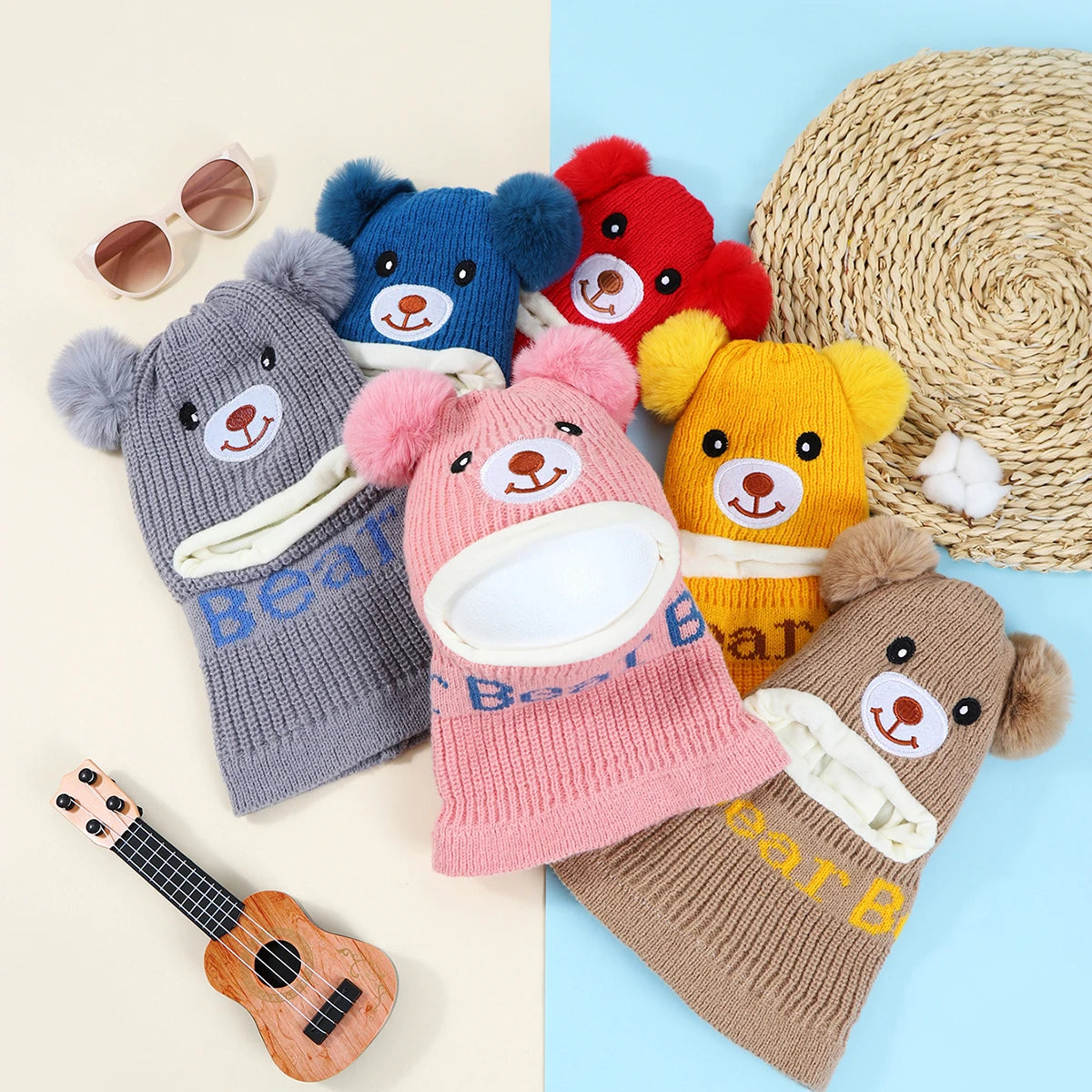 Toddler Bear Hat – Ear & Neck Protection